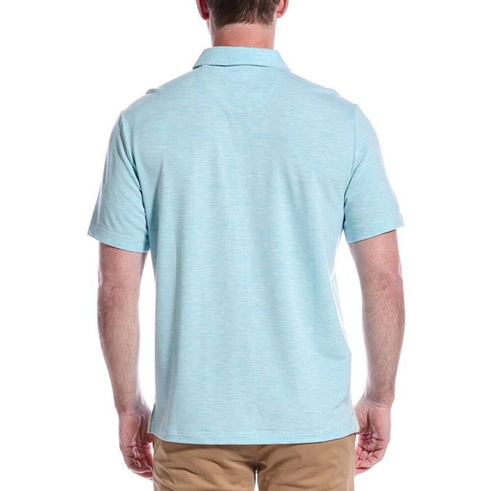 Tommy Bahama Mens New Coasta Vera Polo Shirt, Grey - Picture 2 of 3